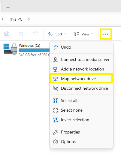 Map Network Drive